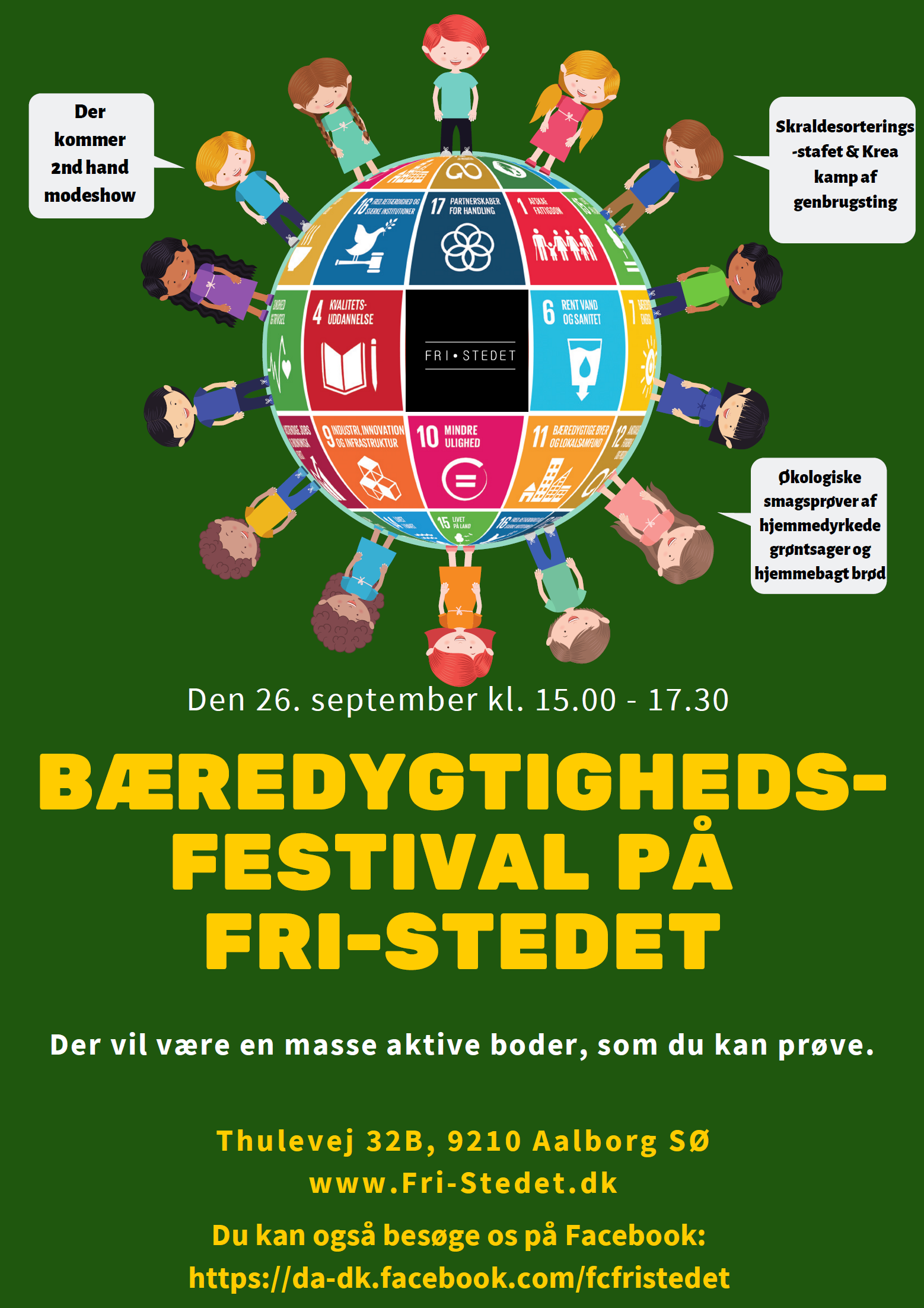 Bæredygtighedsfestival 26. September 2019 – Fritidscentret Fri-Stedet